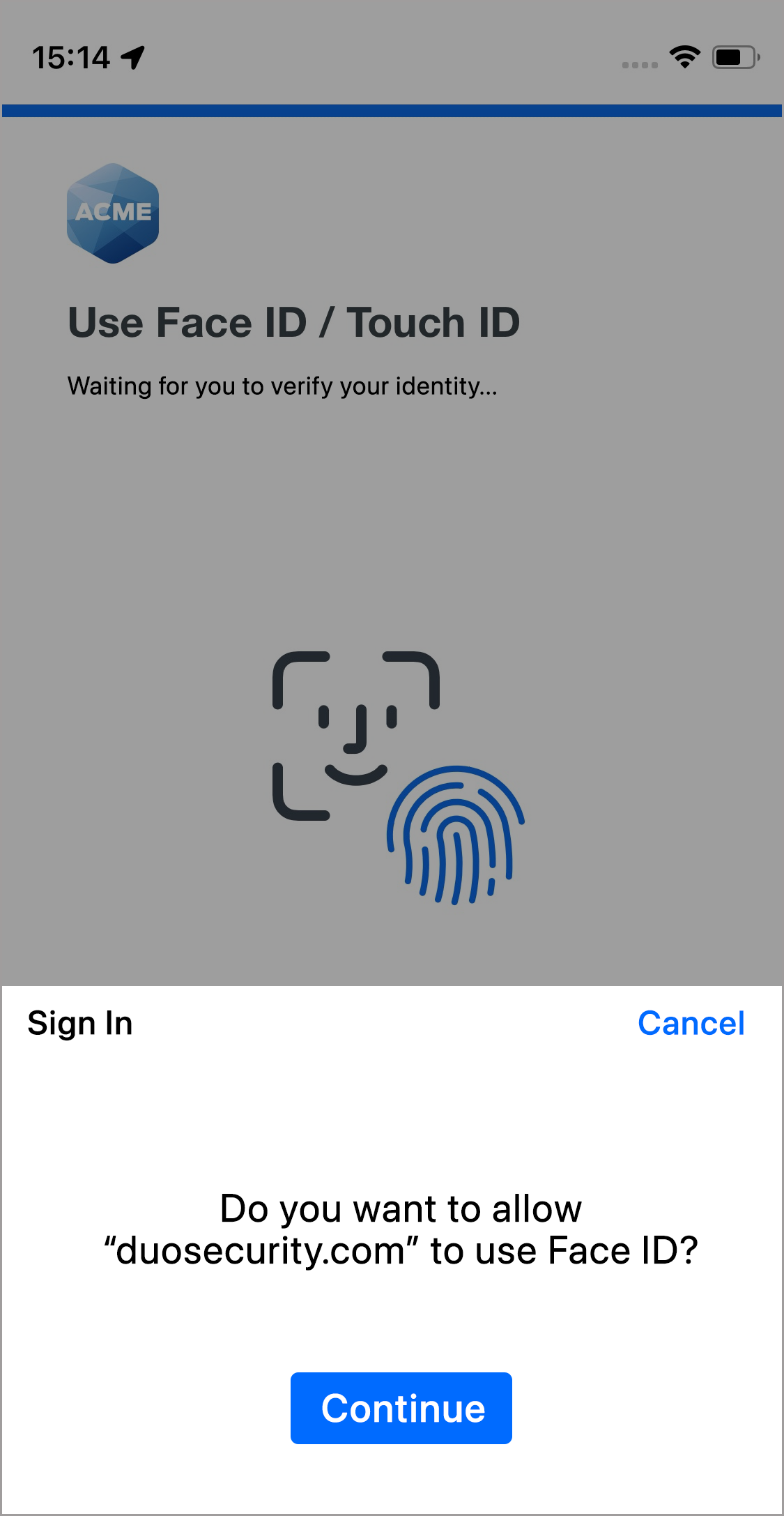 Face ID Verification