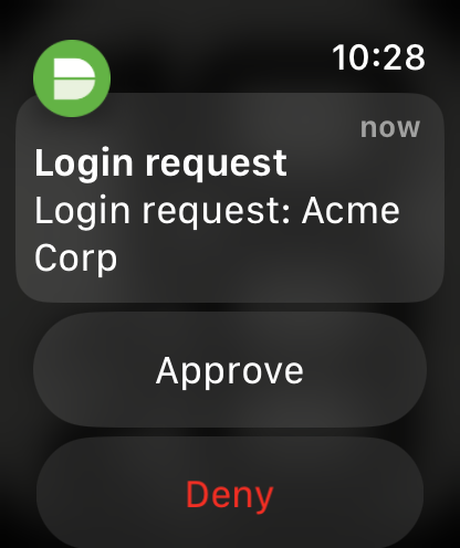 Apple Watch Duo Push