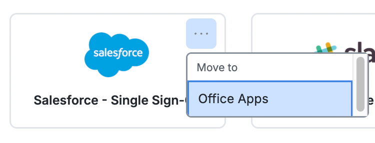 Move Application to Category