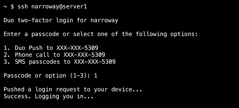 Duo Unix Prompt
