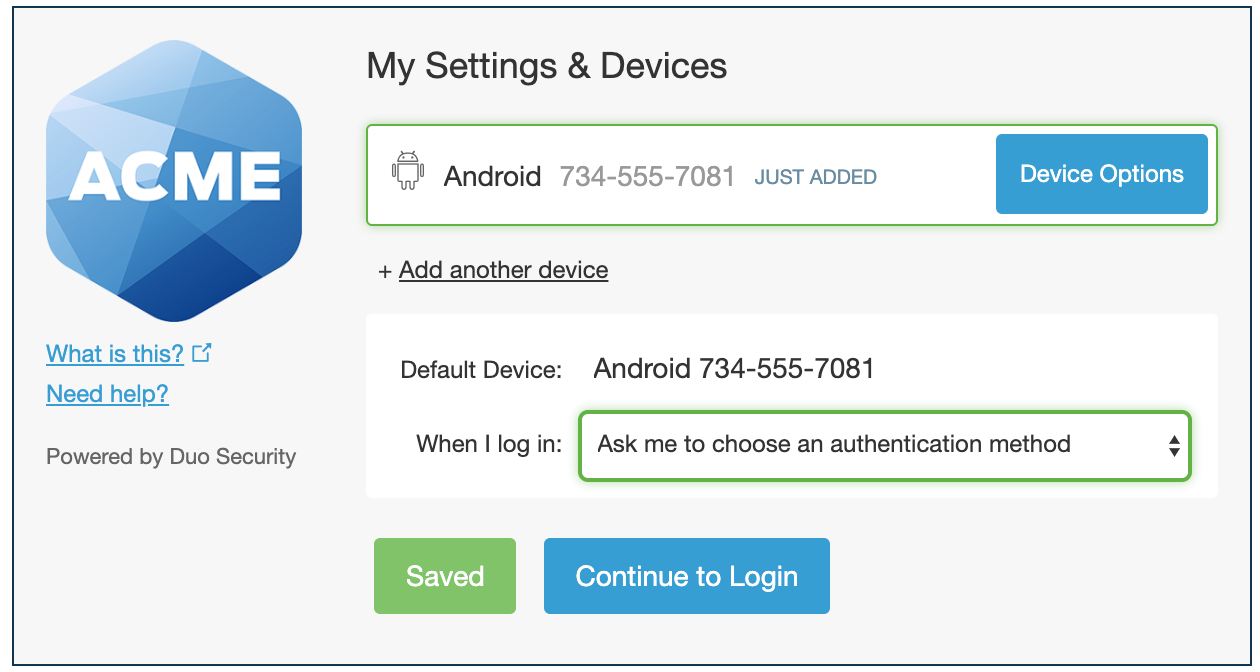 Complete Device Enrollment