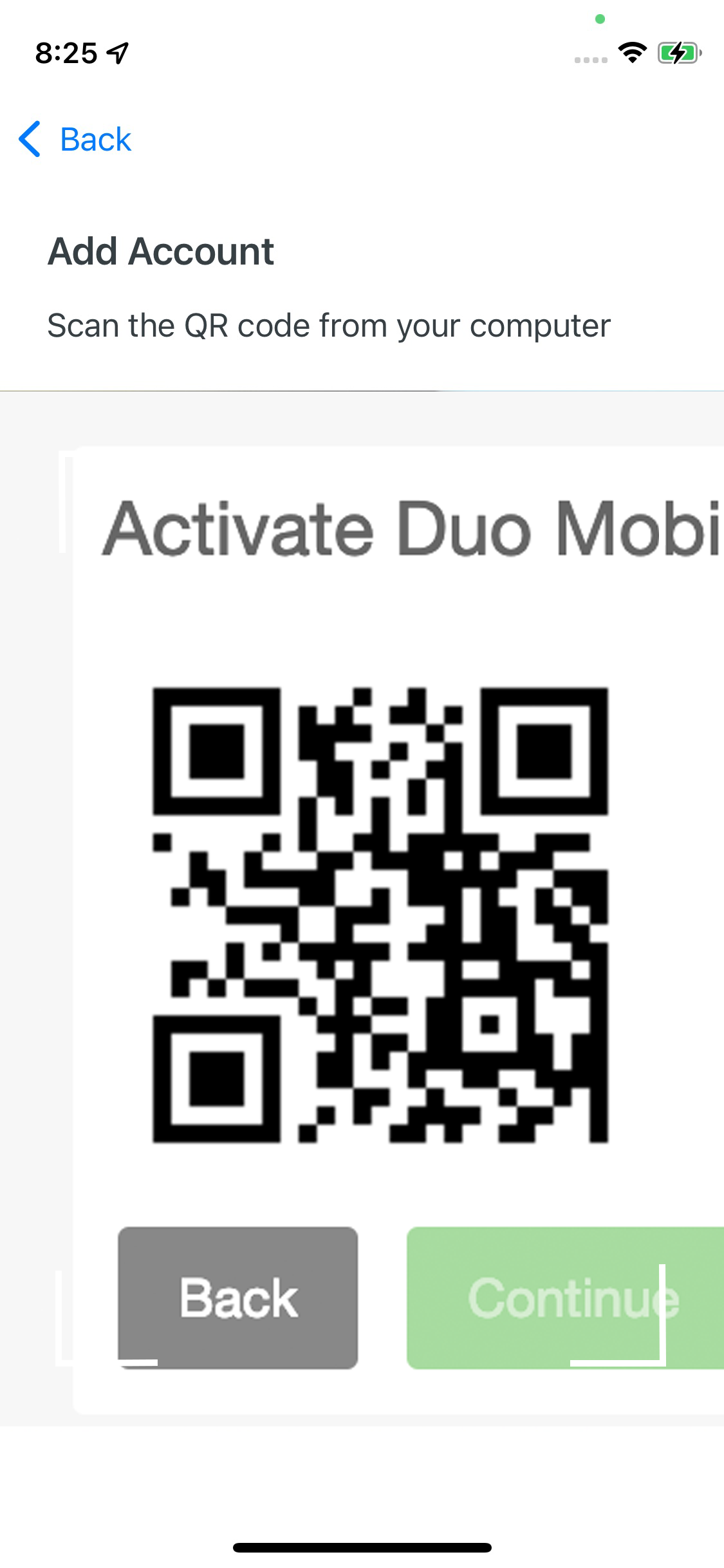 Duo Mobile Account Activation
