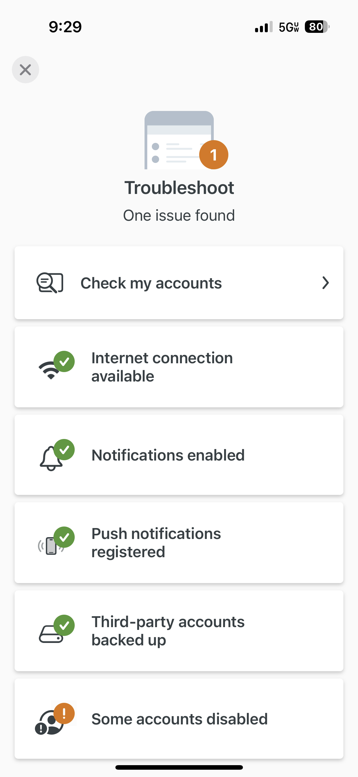 Fix your login credentials don't match an account in our system