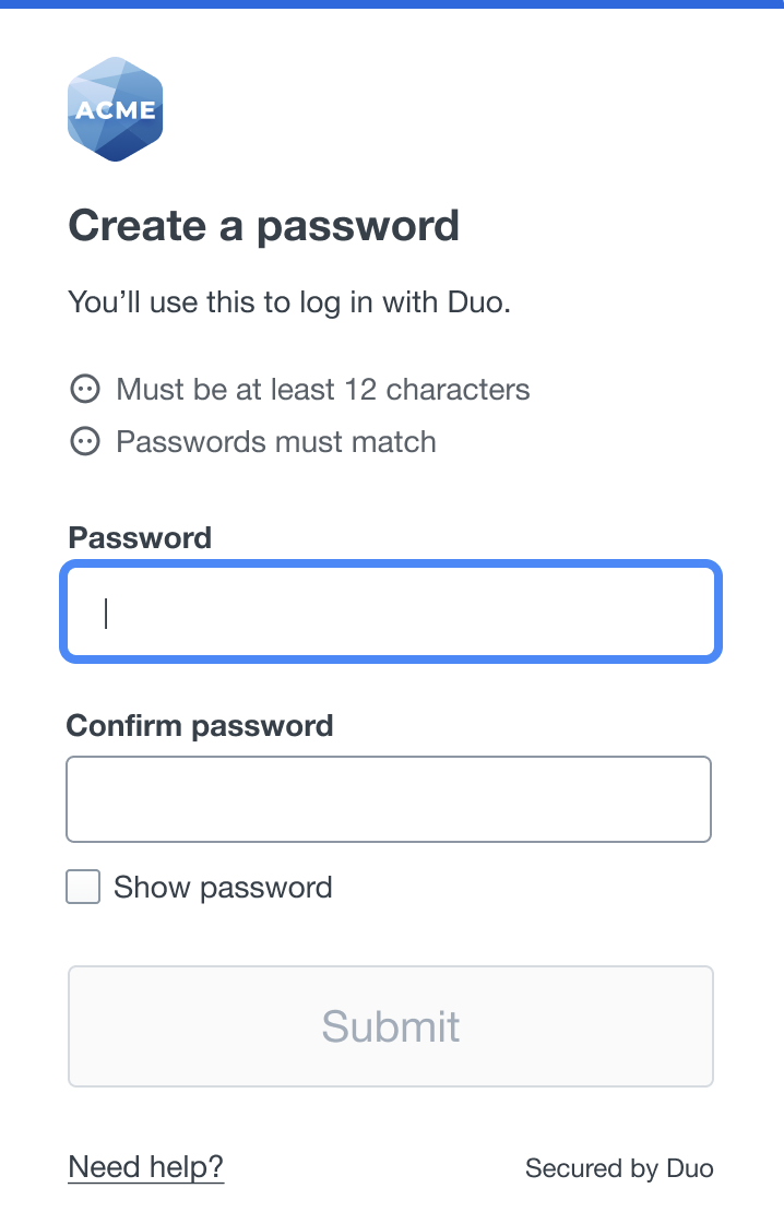 Password Confirm Link