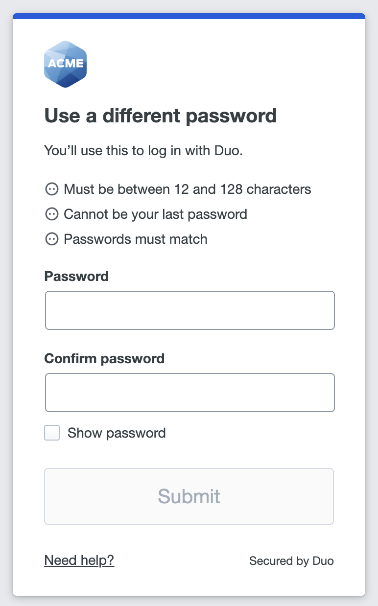 Unsafe Password