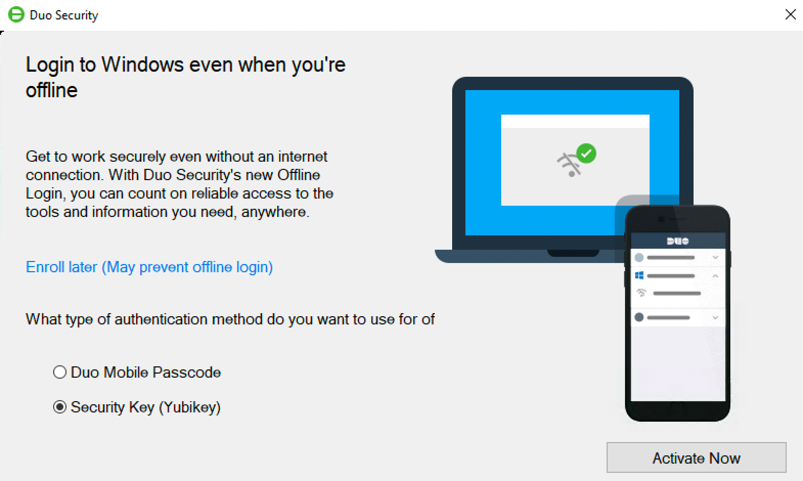 Offline access scope. Duo mobile. Duo mobile activation code. Enroll Security Key. Offline activation Windows.