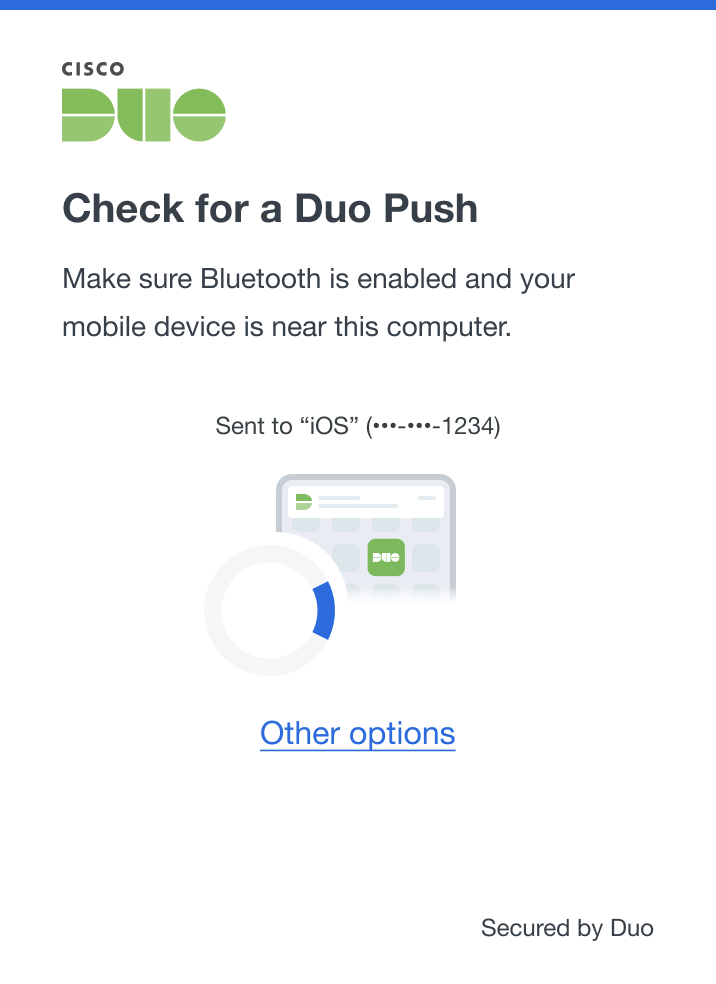 Passwordless OS Logon Enrollment - Duo Push