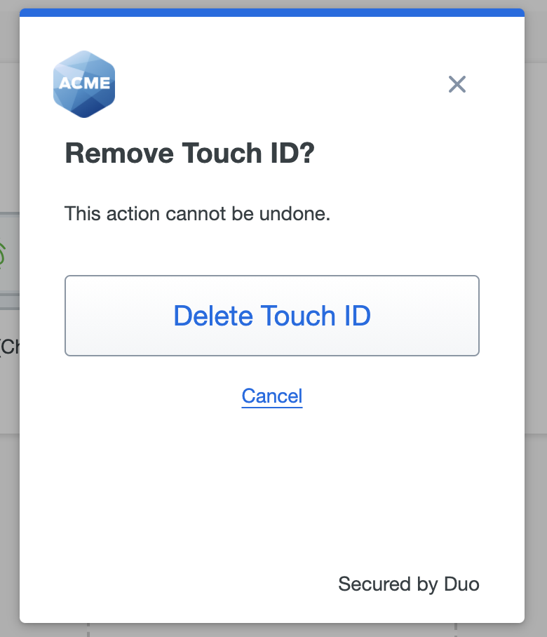 Confirm Device Deletion