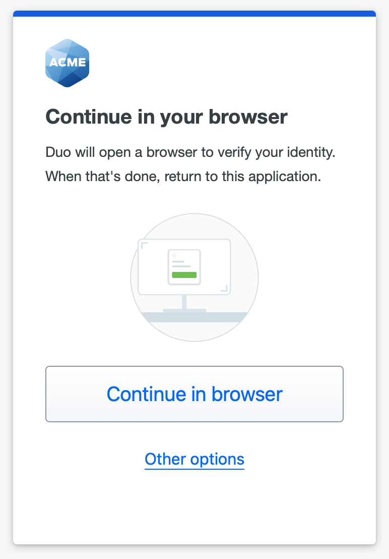 Continue in Browser Prompt in Universal Prompt