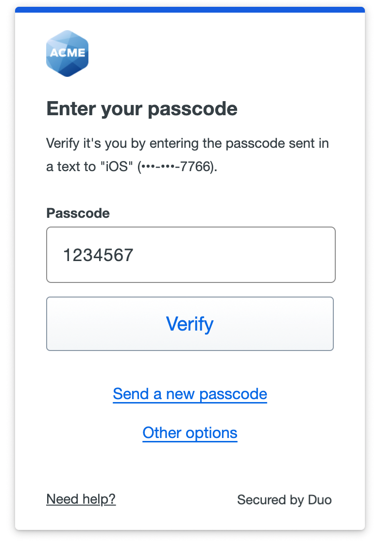 Used 's authentication service for the first time. 2x quicker